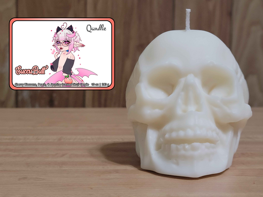 SuccuButt Skull Candle