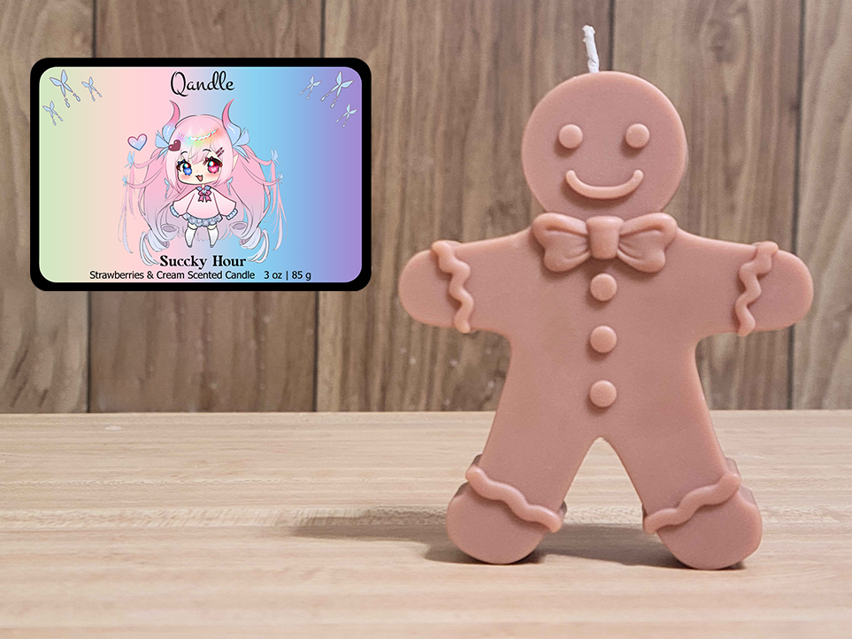 Succky Hour Gingerbread Man Candle