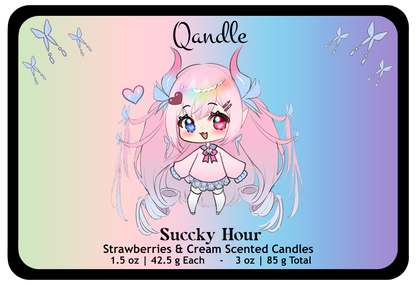 Succky Hour Heart Candles