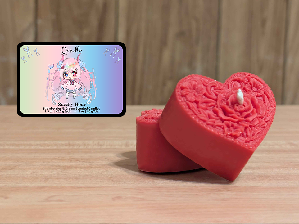 Succky Hour Heart Candles