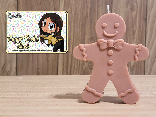 Sugar Cookie Stash Gingerbread Man Candle