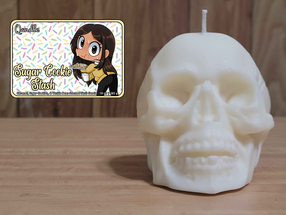 Sugar Cookie Stash Skull Candle