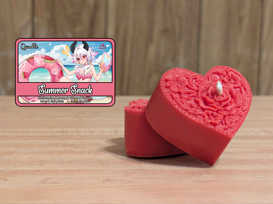 Summer Snack Heart Candles