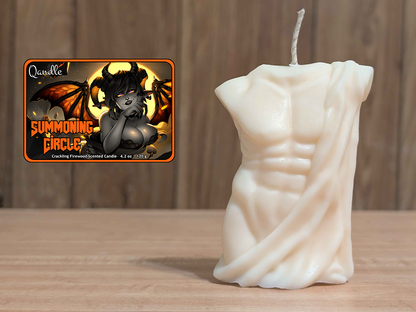 Summoning Circle Masculine Body Candle