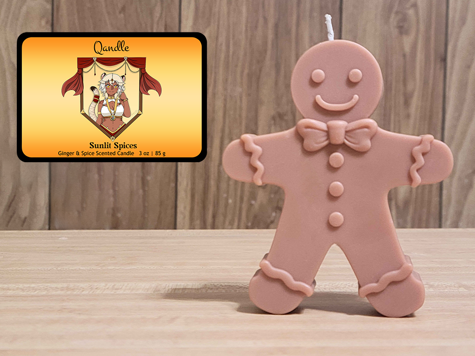 Sunlit Spices Gingerbread Man Candle