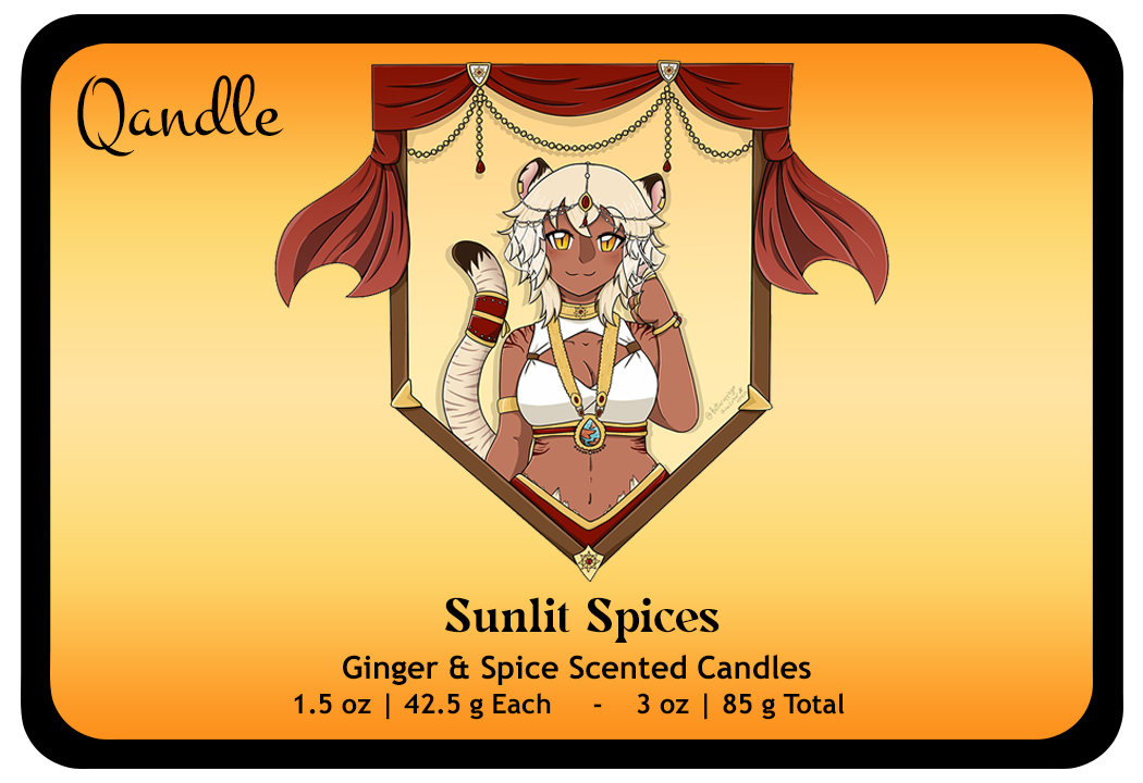 Sunlit Spices Heart Candles