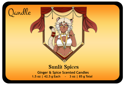 Sunlit Spices Heart Candles