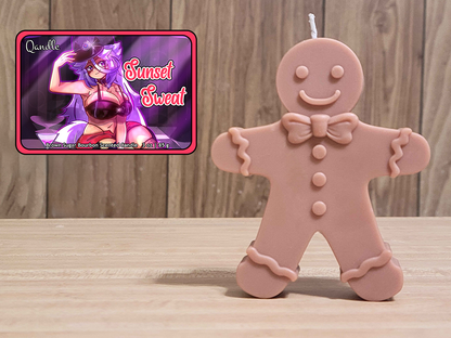 Sunset Sweat Gingerbread Man Candle