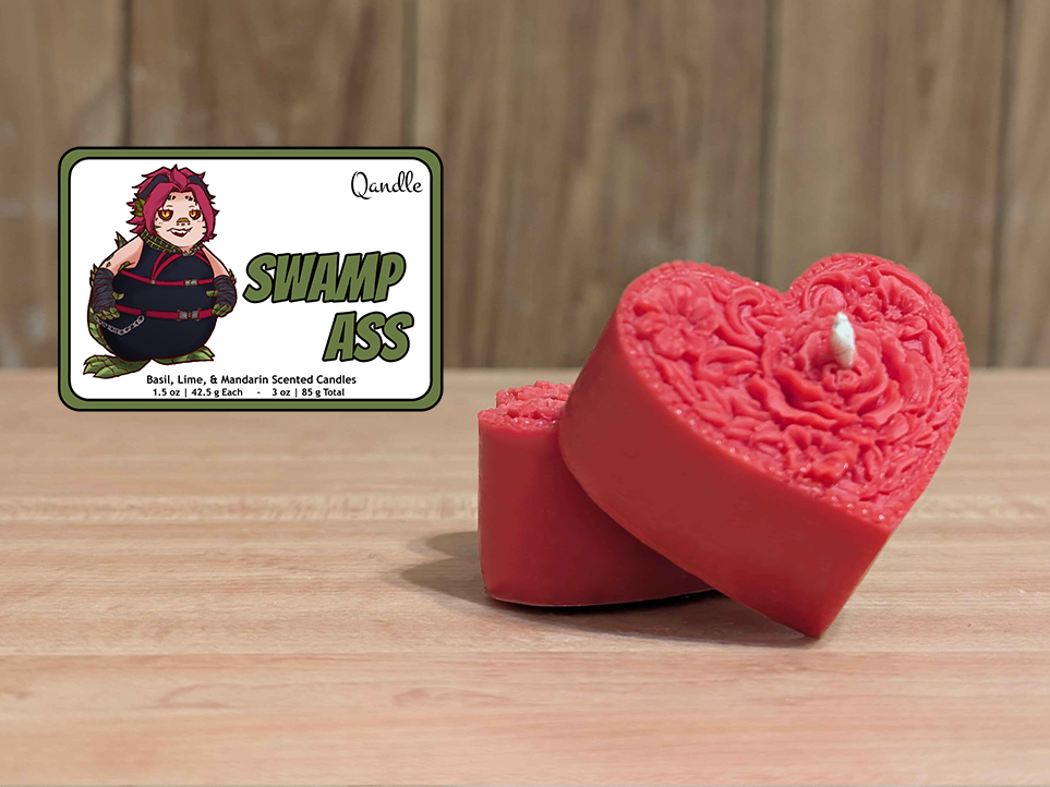 Swamp Ass Heart Candles