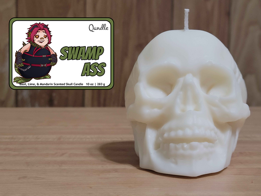 Swamp Ass Skull Candle