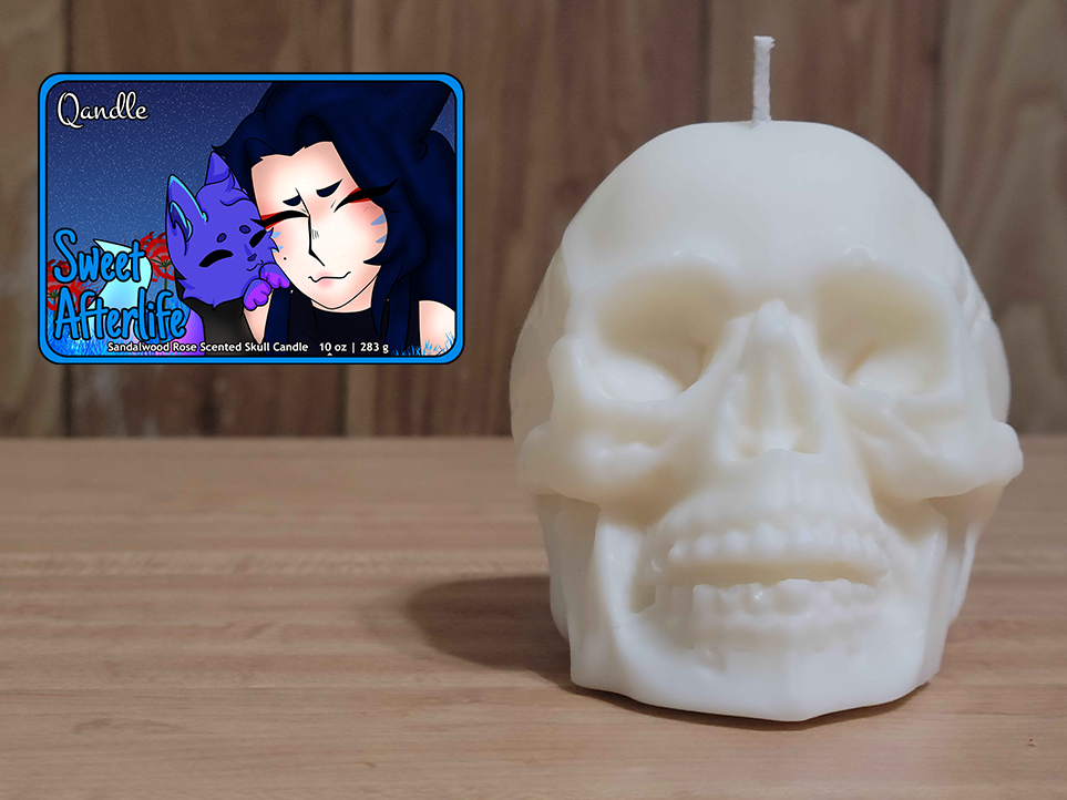 Sweet Afterlife Skull Candle