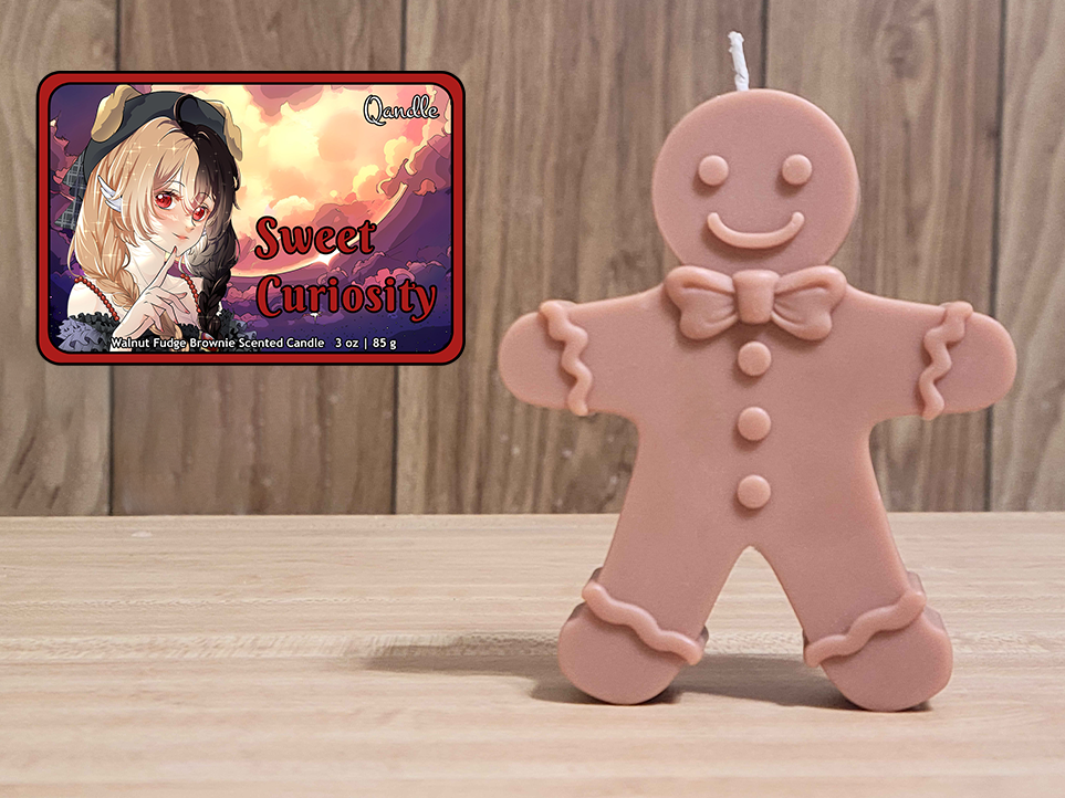 Sweet Curiosity Gingerbread Man Candle