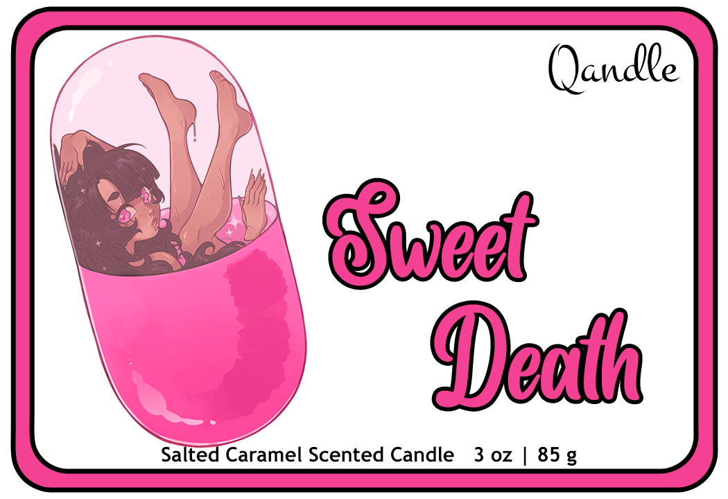 Sweet Death Gingerbread Man Candle