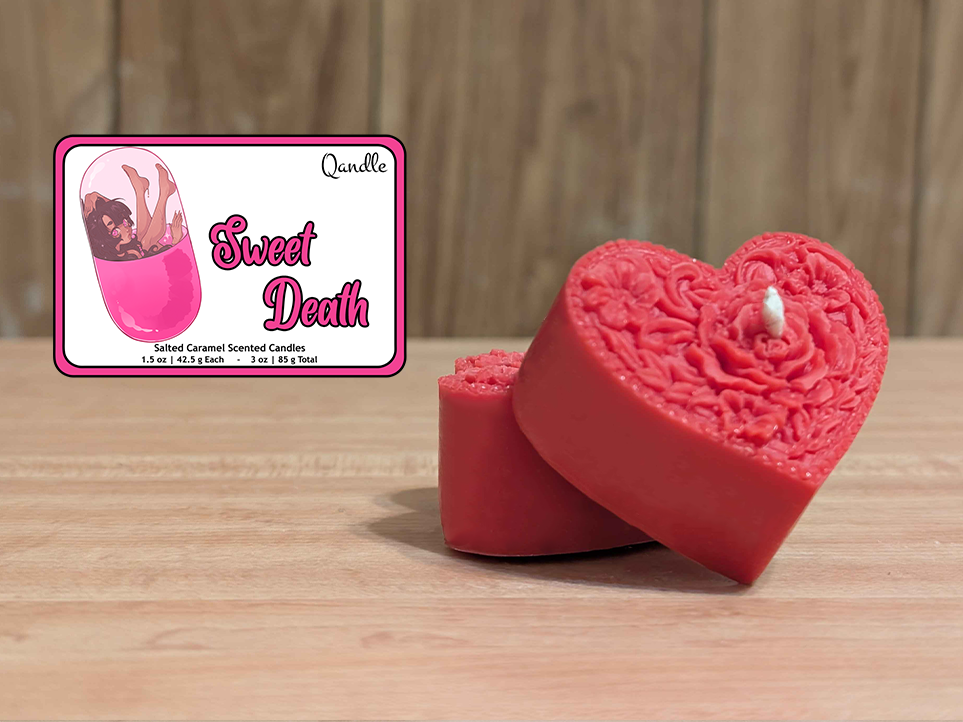 Sweet Death Heart Candles