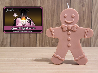 Sweet Nightmares Gingerbread Man Candle