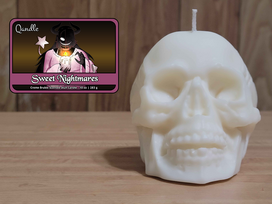 Sweet Nightmares Skull Candle