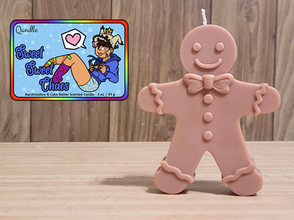 Sweet Sweet Chaos Gingerbread Man Candle