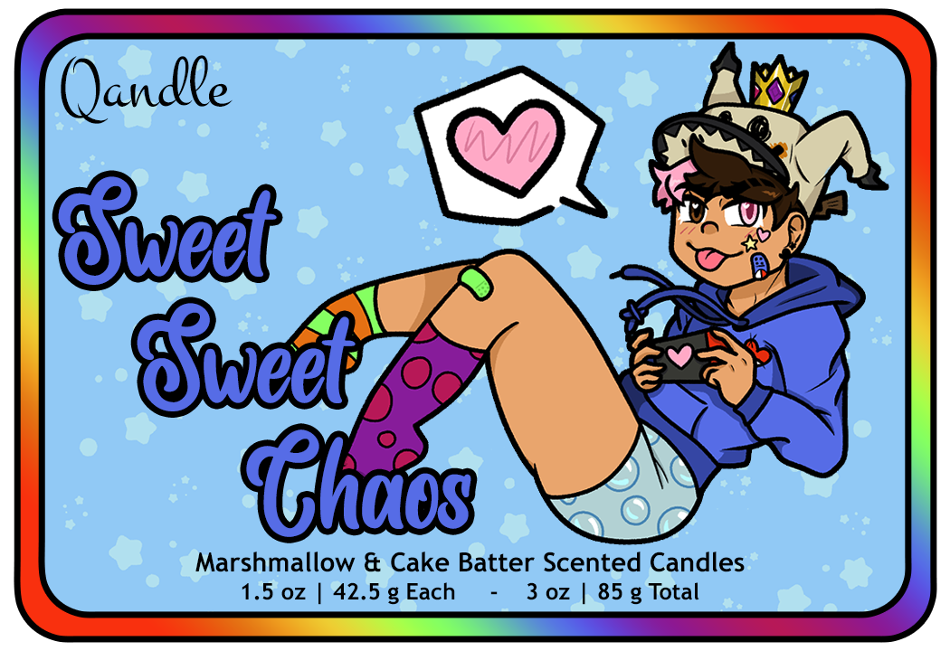 Sweet Sweet Chaos Heart Candles