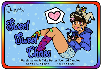 Sweet Sweet Chaos Heart Candles