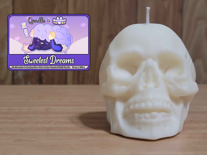 Sweetest Dreams Skull Candle