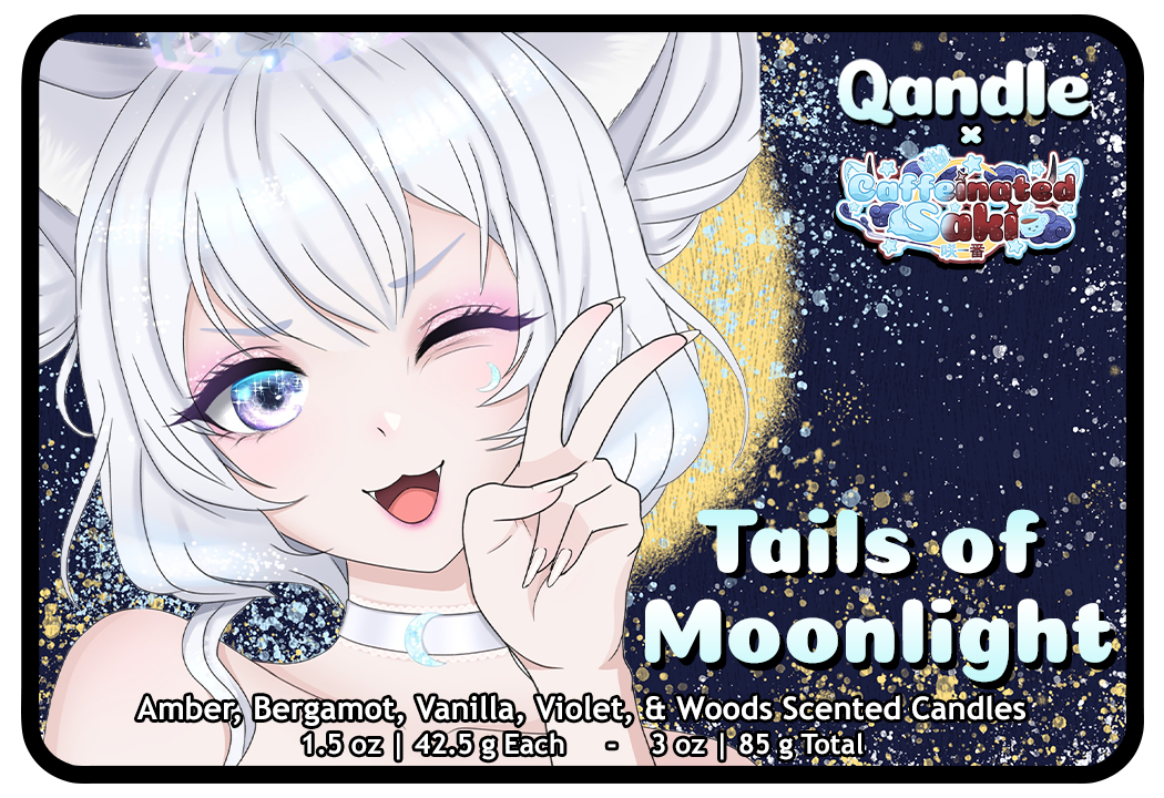 Tails of Moonlight Heart Candles