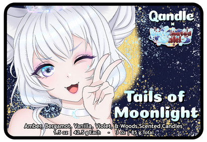 Tails of Moonlight Heart Candles