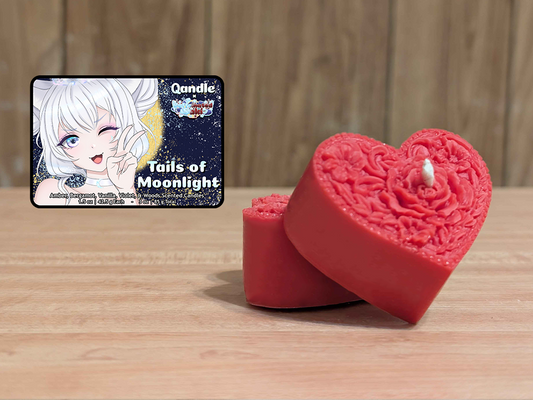 Tails of Moonlight Heart Candles