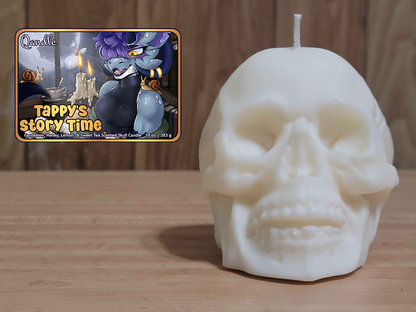 Tappy's Story Time Skull Candle