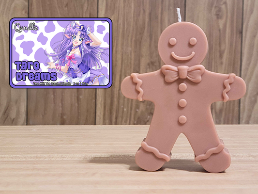 Taro Dreams Gingerbread Man Candle