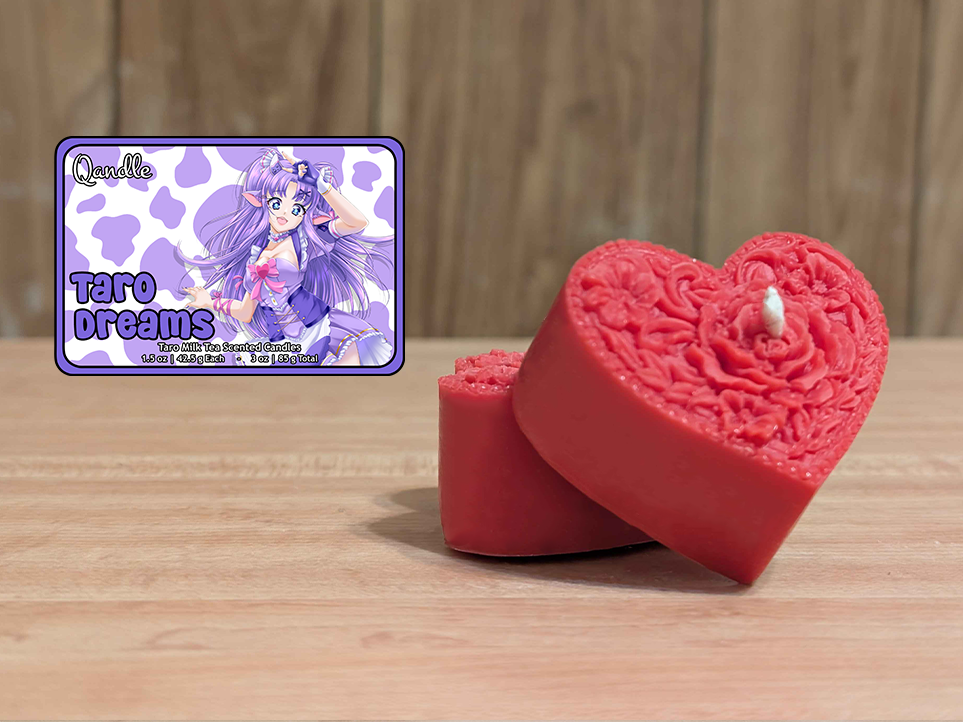 Taro Dreams Heart Candles