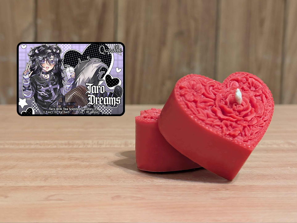 Taro Dreams Heart Candles