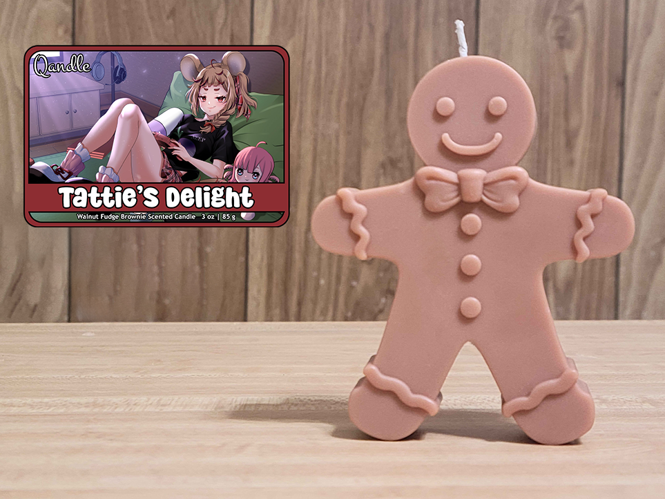 Tattie's Delight Gingerbread Man Candle