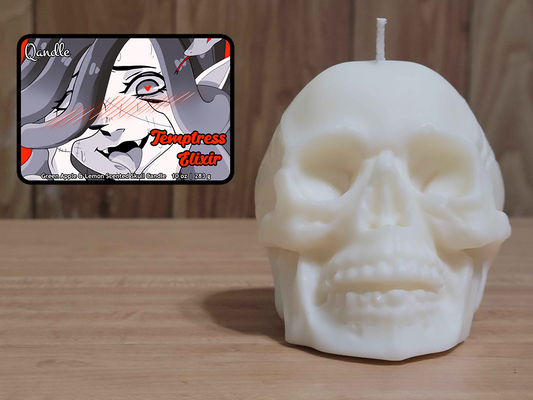 Temptress Elixir Skull Candle