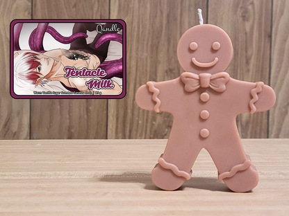 Tentacle Milk Gingerbread Man Candle