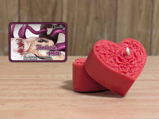 Tentacle Milk Heart Candles