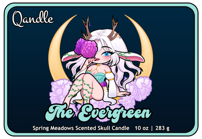 The Evergreen Skull Candle