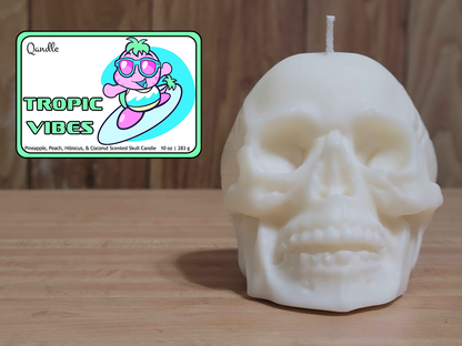 Tropic Vibes Skull Candle