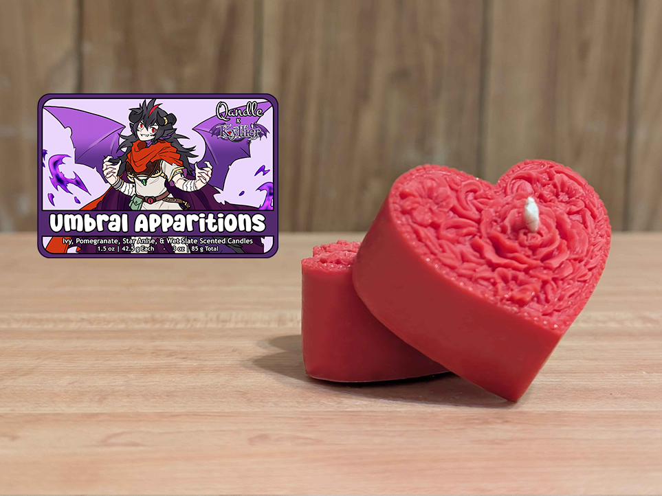 Umbral Apparitions Heart Candles