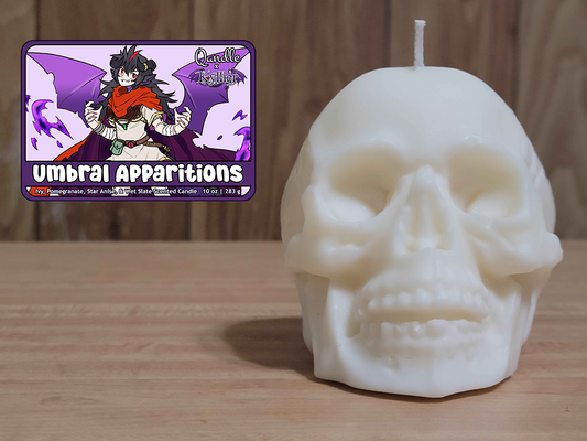 Umbral Apparitions Skull Candle