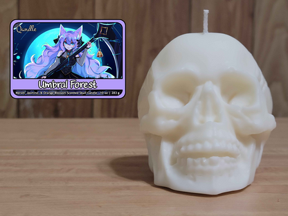 Umbral Forest Skull Candle