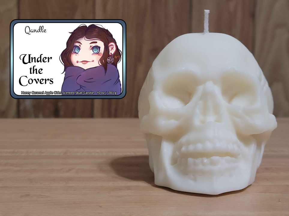 Under the Covers Skull Candle