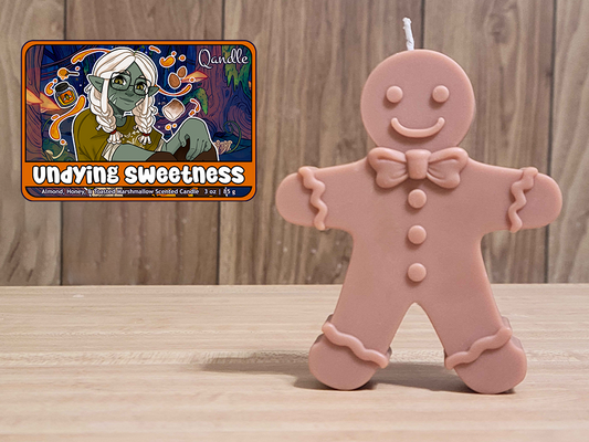 Undying Sweetness Gingerbread Man Candle