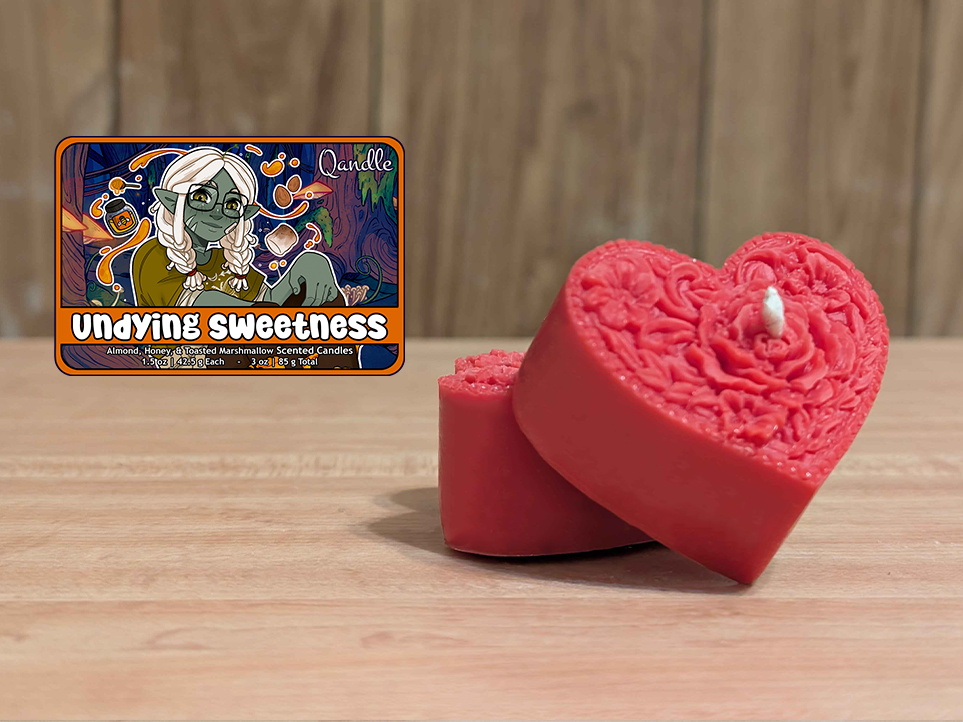 Undying Sweetness Heart Candles