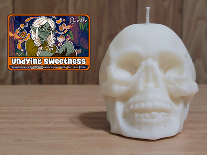 Undying Sweetness Skull Candle