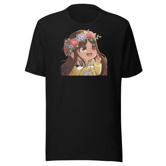 Rebeca Flower Crown Unisex T-shirt