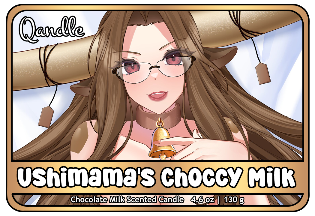 Ushimama's Choccy Milk Curvy Body Candle