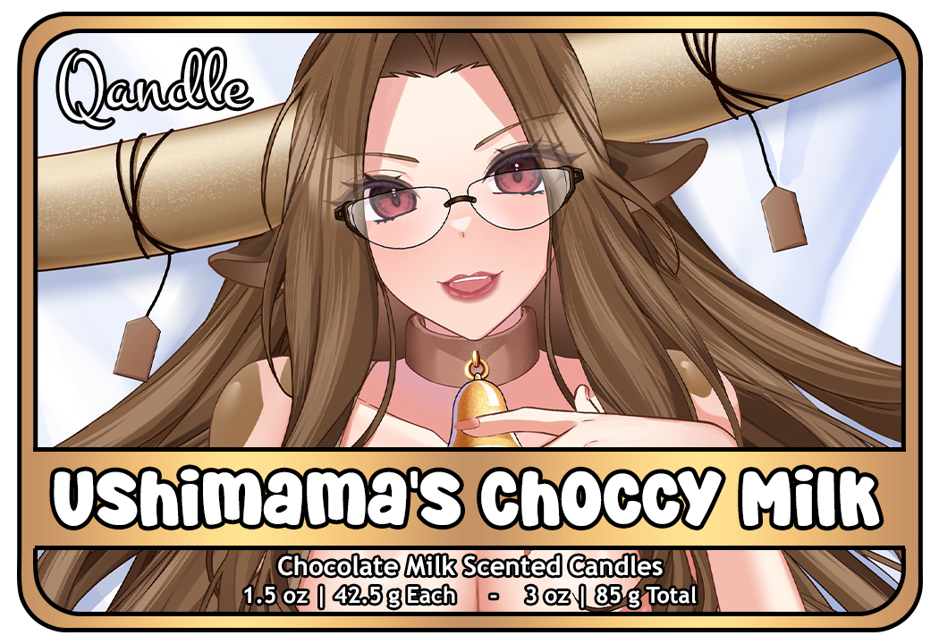 Ushimama's Choccy Milk Heart Candles