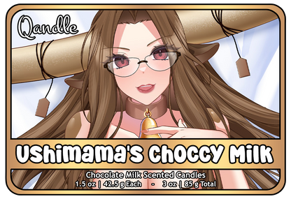 Ushimama's Choccy Milk Heart Candles