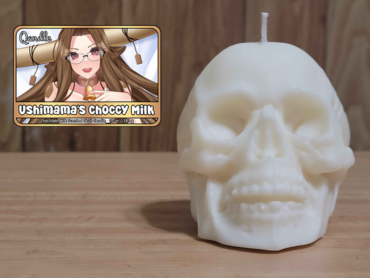 Ushimama's Choccy Milk Skull Candle