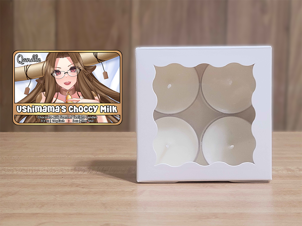 Ushimama's Choccy Milk Tealight Candles